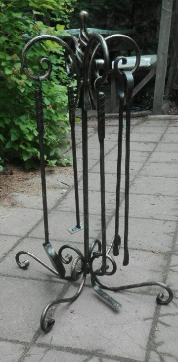Кованые изделия для декора интерьера - Каминный набор