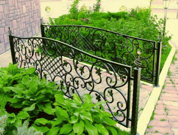 Кованые заборы, ворота, калитки, ограждения, решетки, скамейки - забор