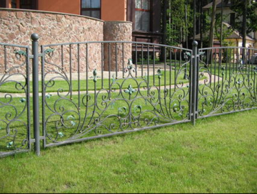Кованые заборы, ворота, калитки, ограждения, решетки, скамейки - забор декоративный