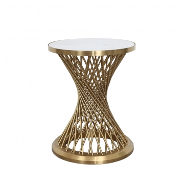 Мебель из металла - подстолье-золото