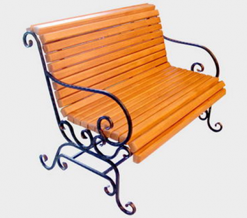 Кованые заборы, ворота, калитки, ограждения, решетки, скамейки - скамейка