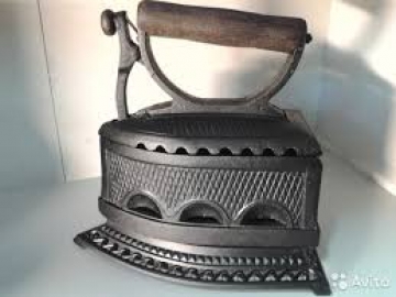 Реставрация художественных изделий из металла - утюг антикварный