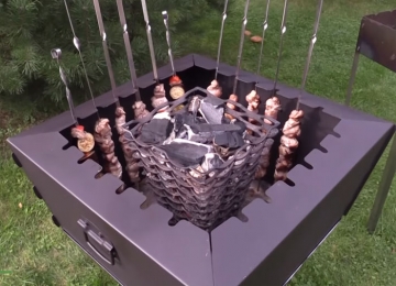 Изготовление вертикальных экомангалов - экомангал