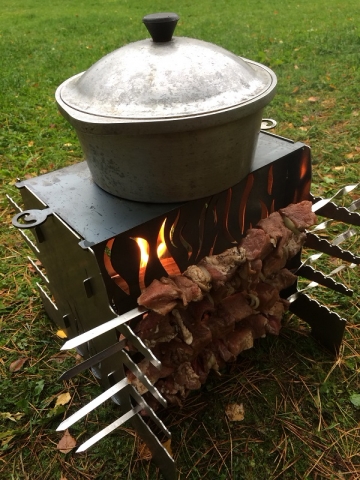 Изготовление вертикальных экомангалов - экомангал