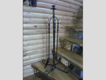 КОВАНЫЕ ИЗДЕЛИЯ ОТ ЗАБОРА ДО СТУЛА - Набор каминных принадлежностей