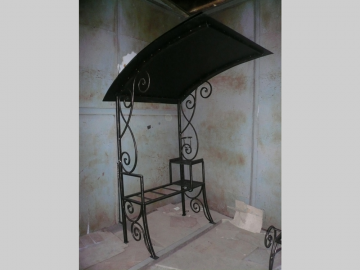 КОВАНЫЕ ИЗДЕЛИЯ ОТ ЗАБОРА ДО СТУЛА - Мангал с крышей